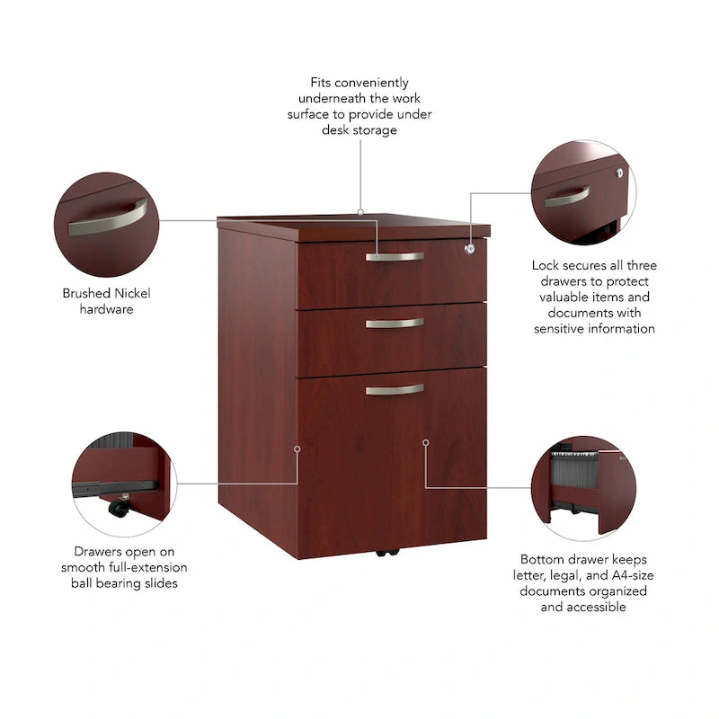 Bureau dans un mobilier de bureau