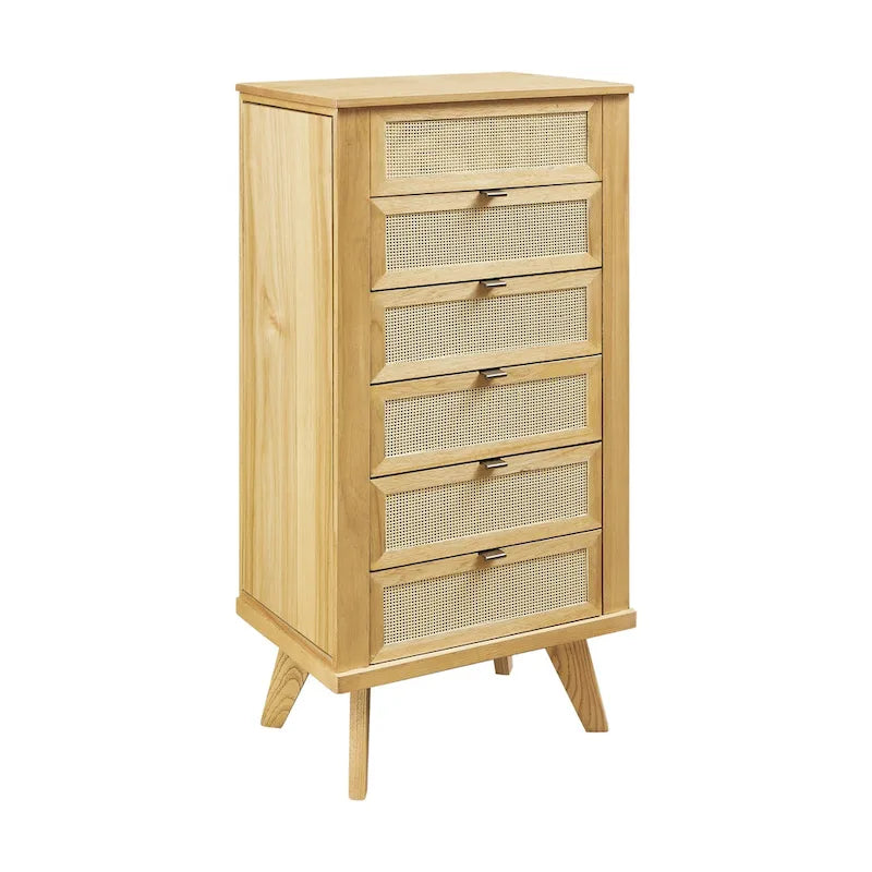 Armoire à bijoux avec tiroirs de rangement et panneaux latéraux
