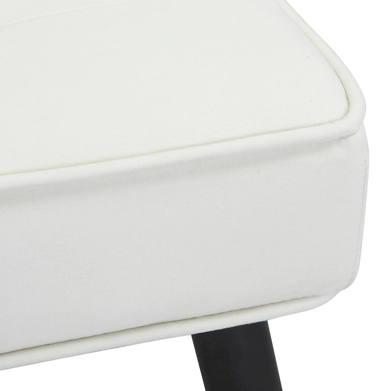 Banc de rangement capitonné en velours