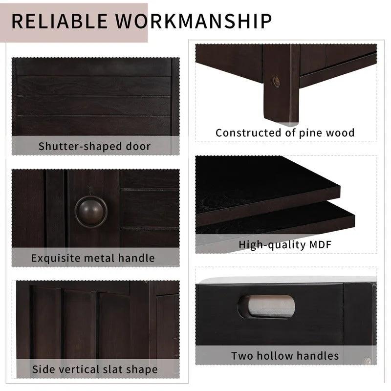 Banc de rangement pour chaussures en bois avec coussin d'entrée