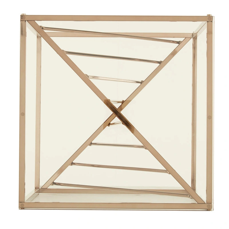 Tables d'appoint en métal et verre
