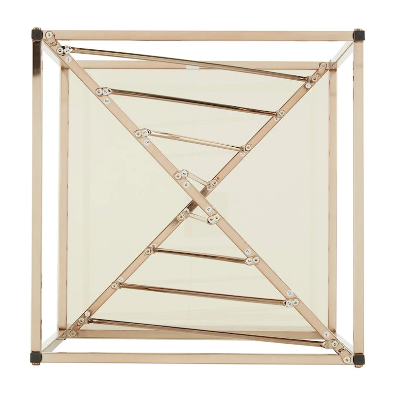 Tables d'appoint en métal et verre