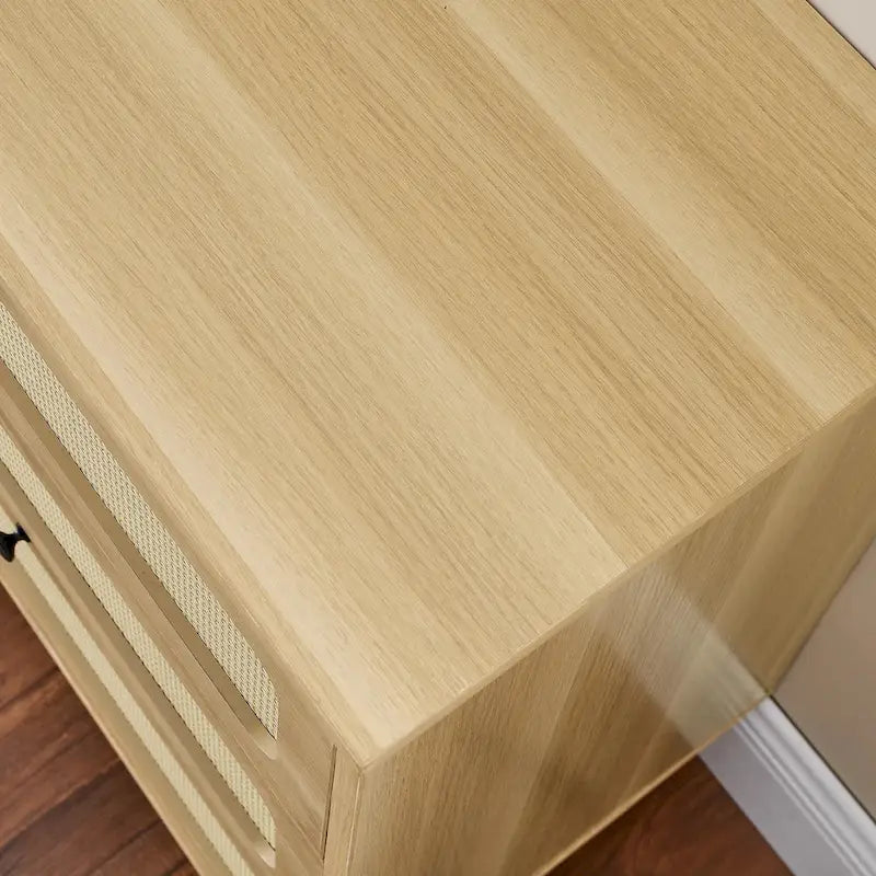 Commode antique en bois à six tiroirs pour chambre, meuble TV ou rangement de salon