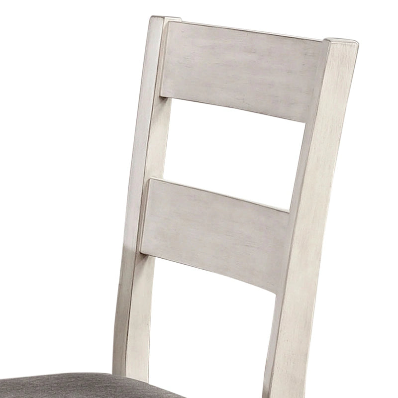 Chaises de salle à manger blanches de style rustique (lot de 2)
