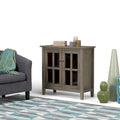Bahut bas de rangement de style transitoire en BOIS MASSIF de 81 cm de large - 81 larg. x 36 prof. x 79 haut. (cm)
