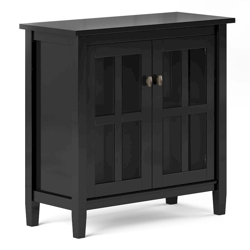 Bahut bas de rangement de style transitoire en BOIS MASSIF de 81 cm de large - 81 larg. x 36 prof. x 79 haut. (cm)