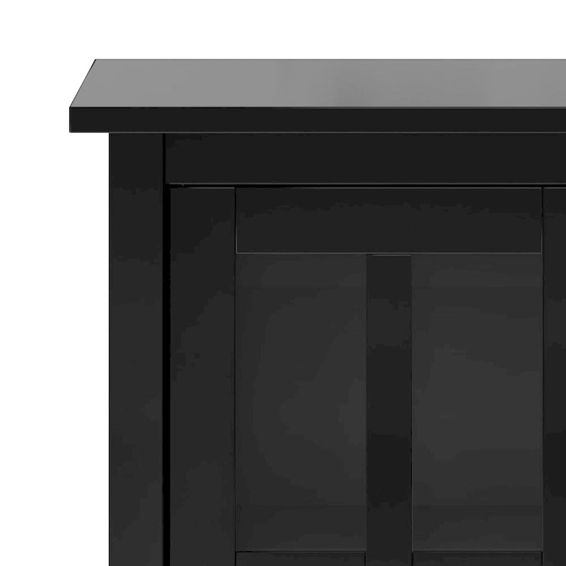 Bahut bas de rangement de style transitoire en BOIS MASSIF de 81 cm de large - 81 larg. x 36 prof. x 79 haut. (cm)