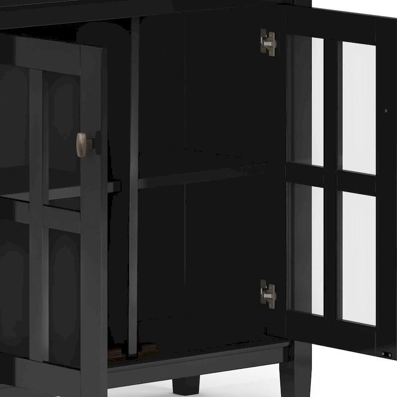 Bahut bas de rangement de style transitoire en BOIS MASSIF de 81 cm de large - 81 larg. x 36 prof. x 79 haut. (cm)