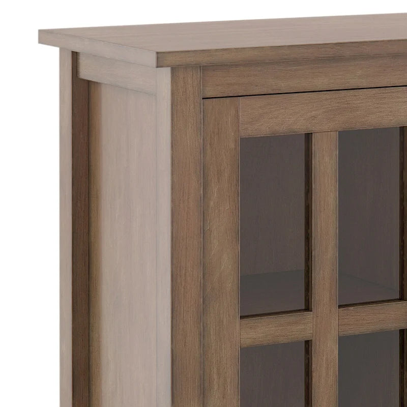 Bahut bas de rangement de style transitoire en BOIS MASSIF de 81 cm de large - 81 larg. x 36 prof. x 79 haut. (cm)