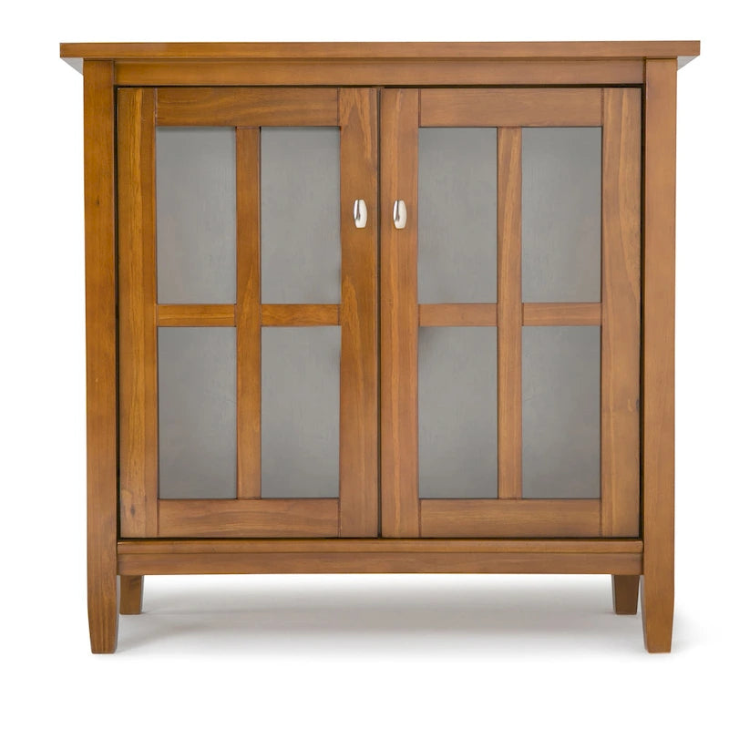 Bahut bas de rangement de style transitoire en BOIS MASSIF de 81 cm de large - 81 larg. x 36 prof. x 79 haut. (cm)