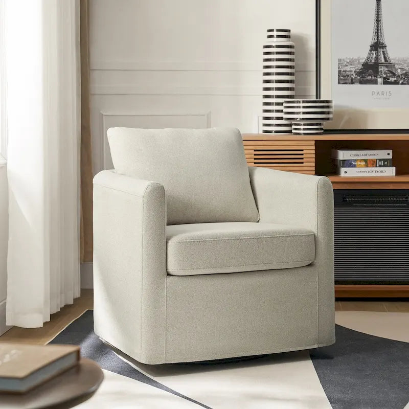 Fauteuil pivotant à 360 degrés avec housse amovible
