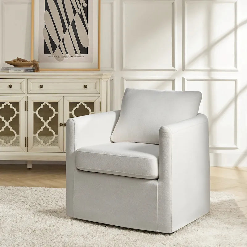 Fauteuil pivotant à 360 degrés avec housse amovible