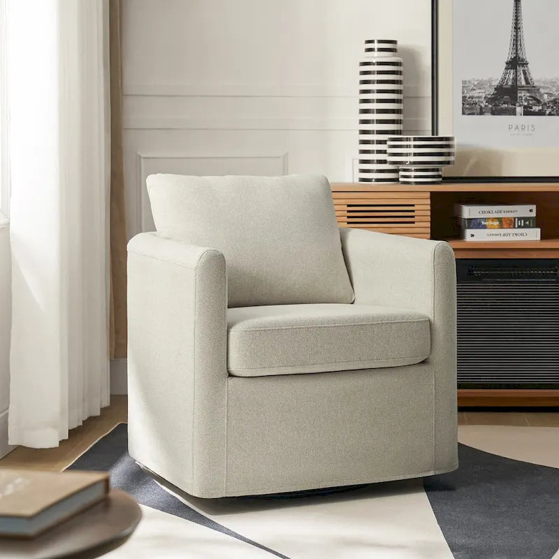 Fauteuil pivotant à 360 degrés avec housse amovible