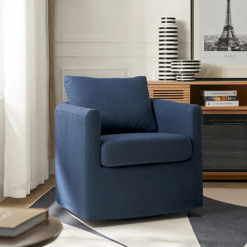 Fauteuil pivotant à 360 degrés avec housse amovible