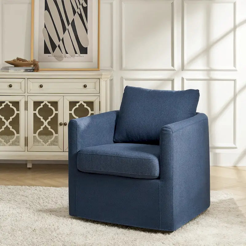 Fauteuil pivotant à 360 degrés avec housse amovible