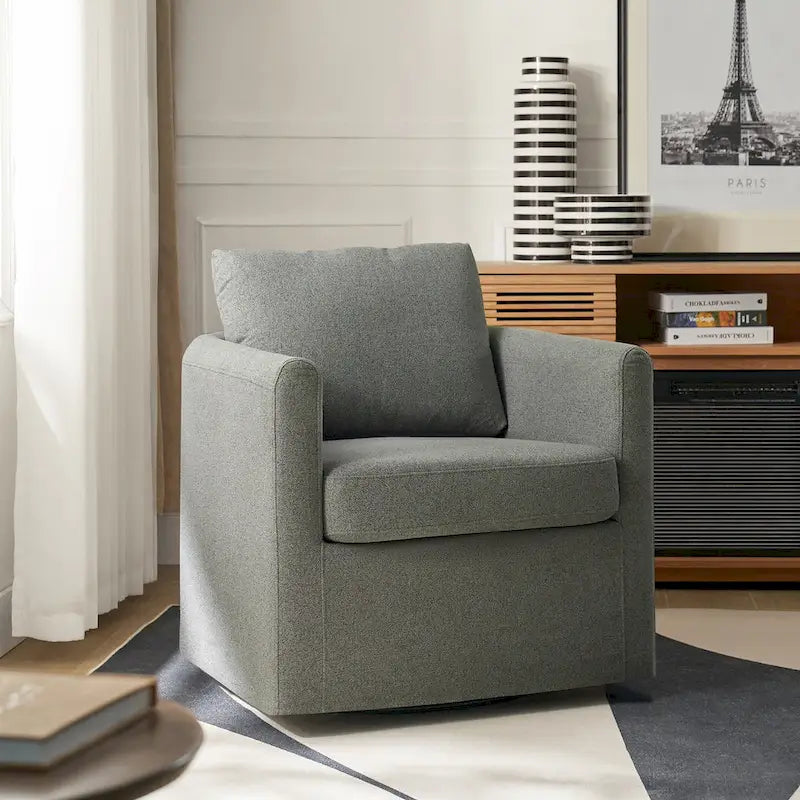 Fauteuil pivotant à 360 degrés avec housse amovible