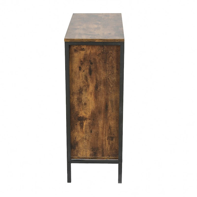 Armoire de rangement en bois à 3 étagères et 1 porte