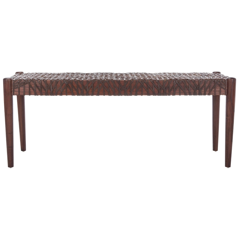 Banc en cuir – 47 L x 16 P x 19 H – 47Lx16Px19H