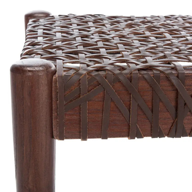 Banc en cuir – 47 L x 16 P x 19 H – 47Lx16Px19H