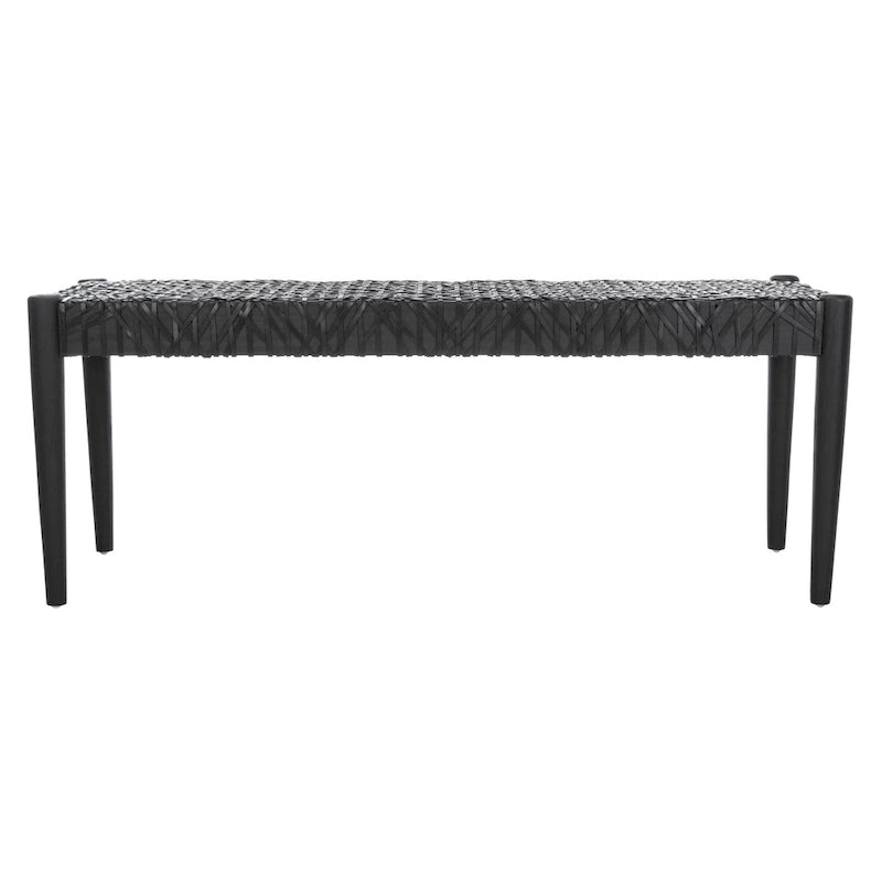 Banc en cuir – 47 L x 16 P x 19 H – 47Lx16Px19H