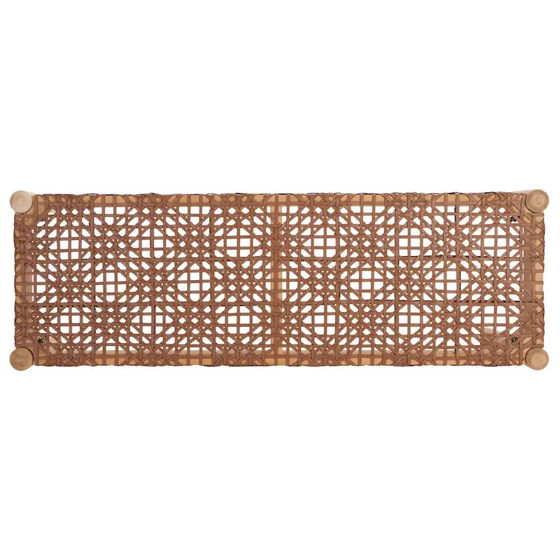 Banc en cuir – 47 L x 16 P x 19 H – 47Lx16Px19H