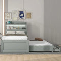 Lit plateforme Twin XL avec tête de lit LED et lit gigogne Twin