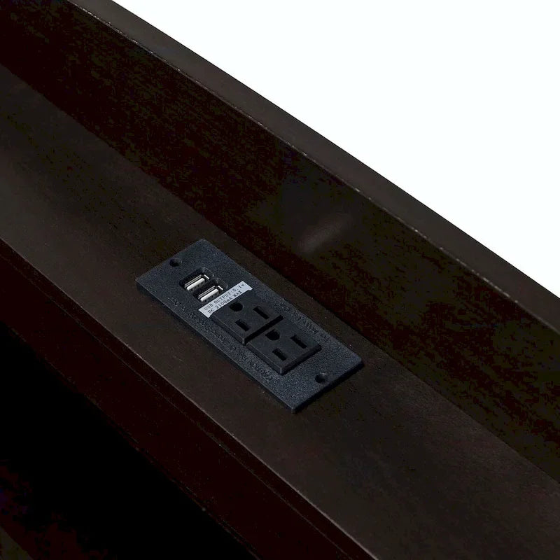 Lit plateforme Twin XL avec tête de lit LED et lit gigogne Twin