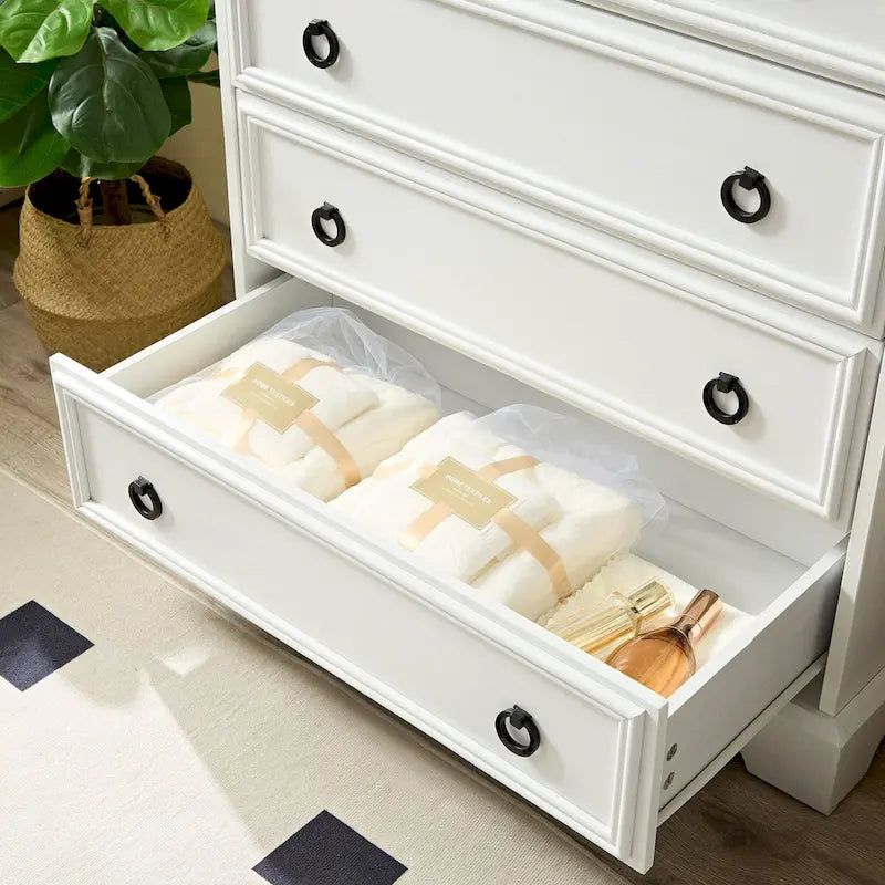 Commode armoire haute 6 tiroirs au design moderne