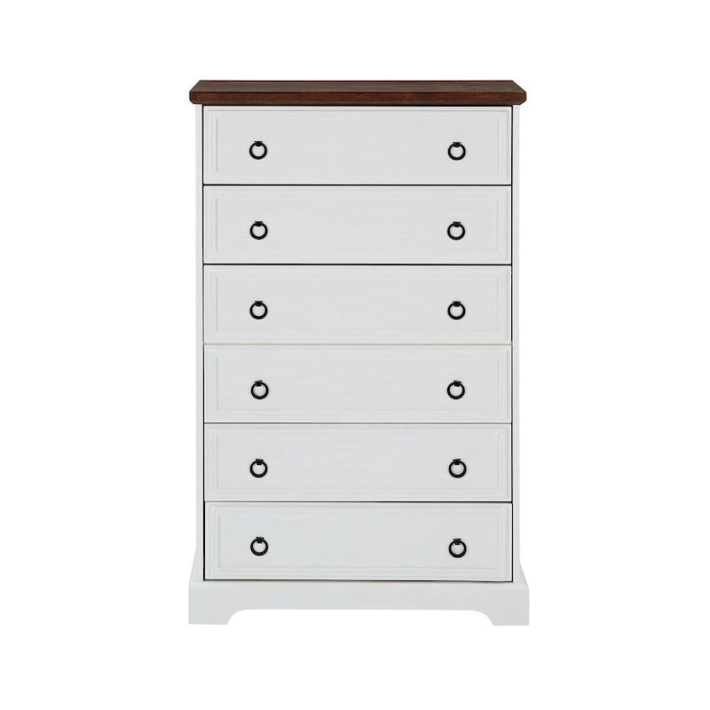 Commode armoire haute 6 tiroirs au design moderne