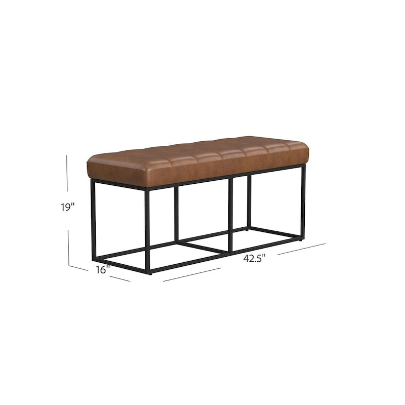 Banc de style industriel