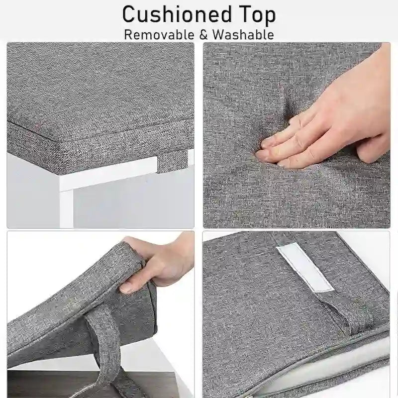 Banc à chaussures d'entrée avec rangement