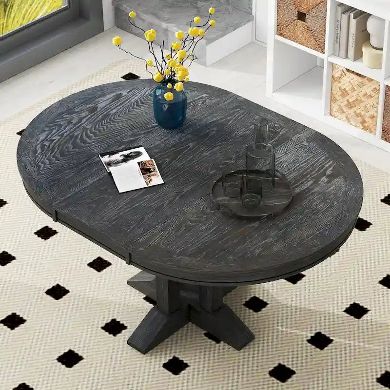 Table à manger extensible ovale