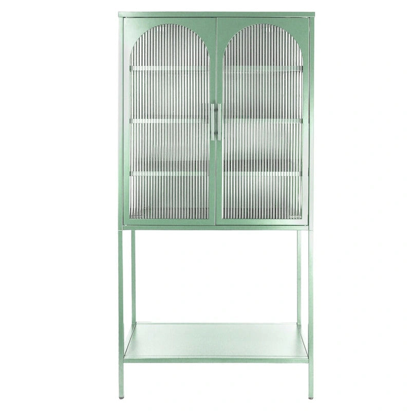 Rangement en verre vers le bas
