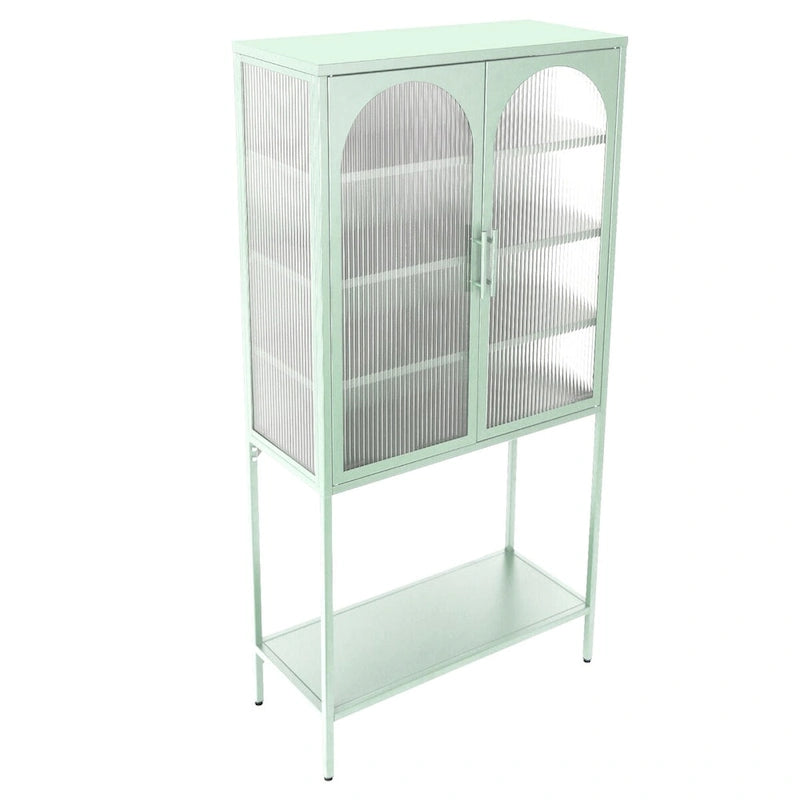 Rangement en verre vers le bas