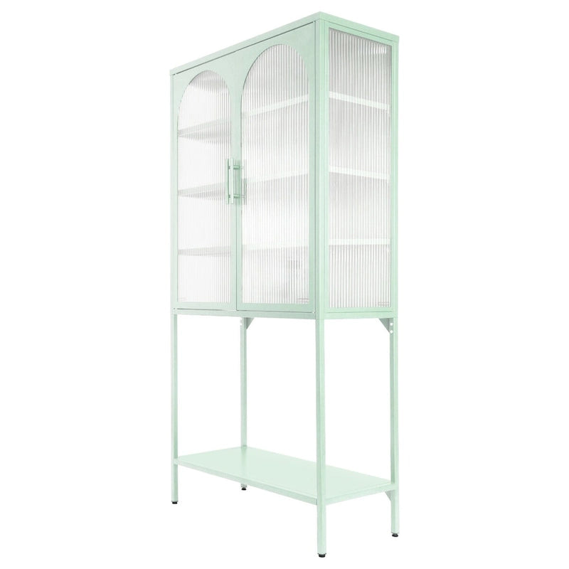Rangement en verre vers le bas