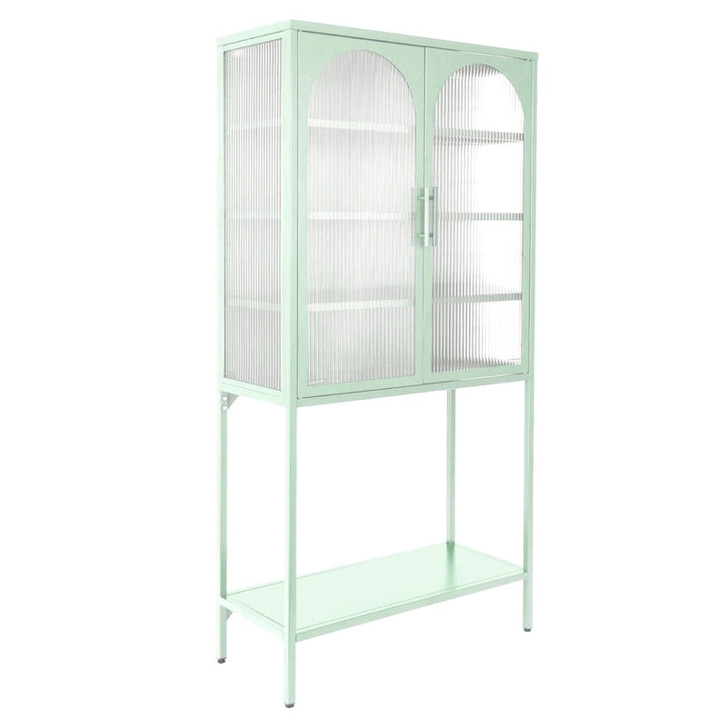 Rangement en verre vers le bas
