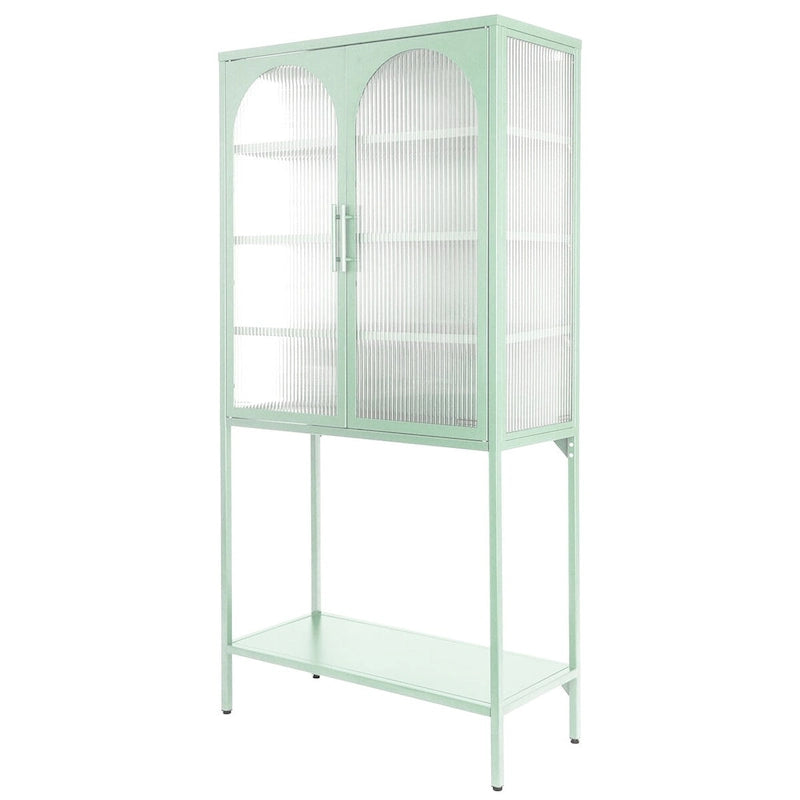 Rangement en verre vers le bas