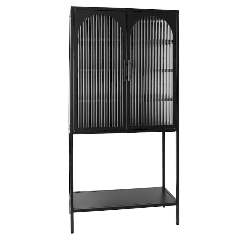 Rangement en verre vers le bas