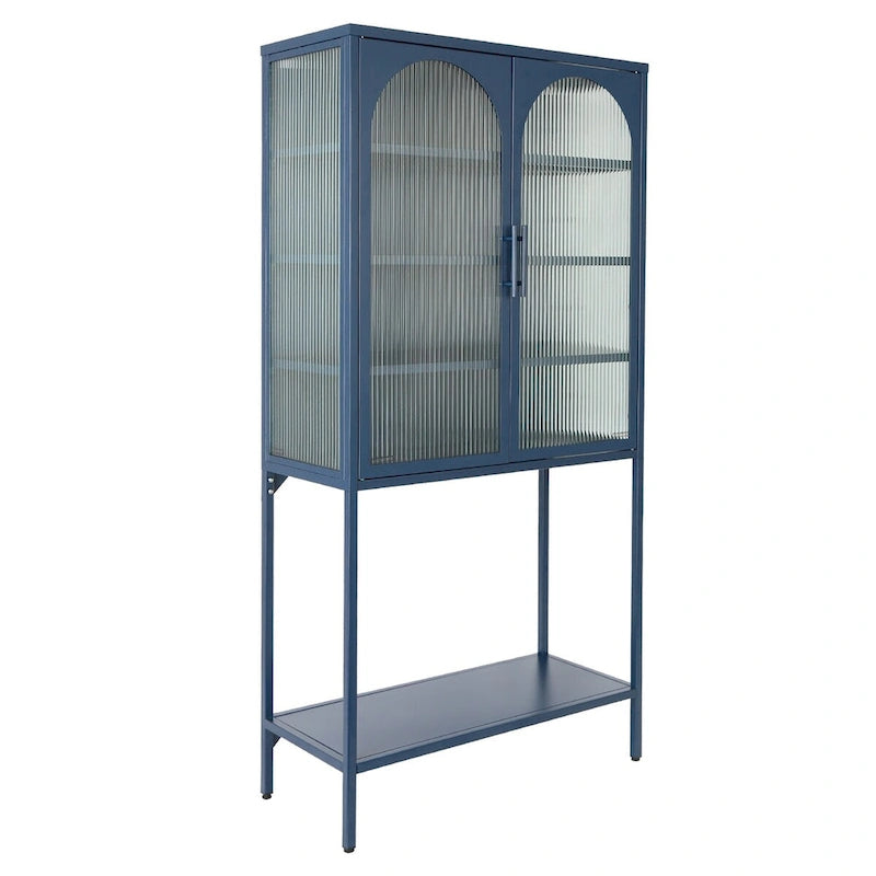 Rangement en verre vers le bas