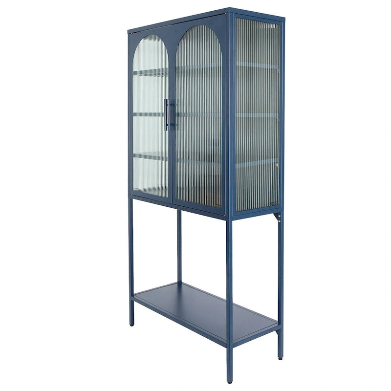 Rangement en verre vers le bas