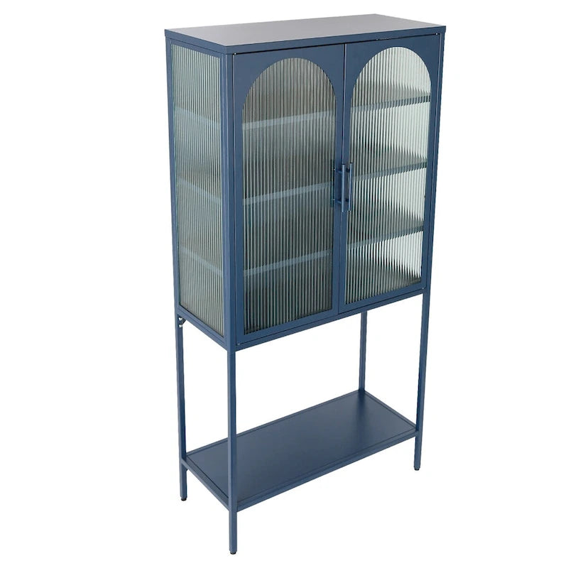 Rangement en verre vers le bas