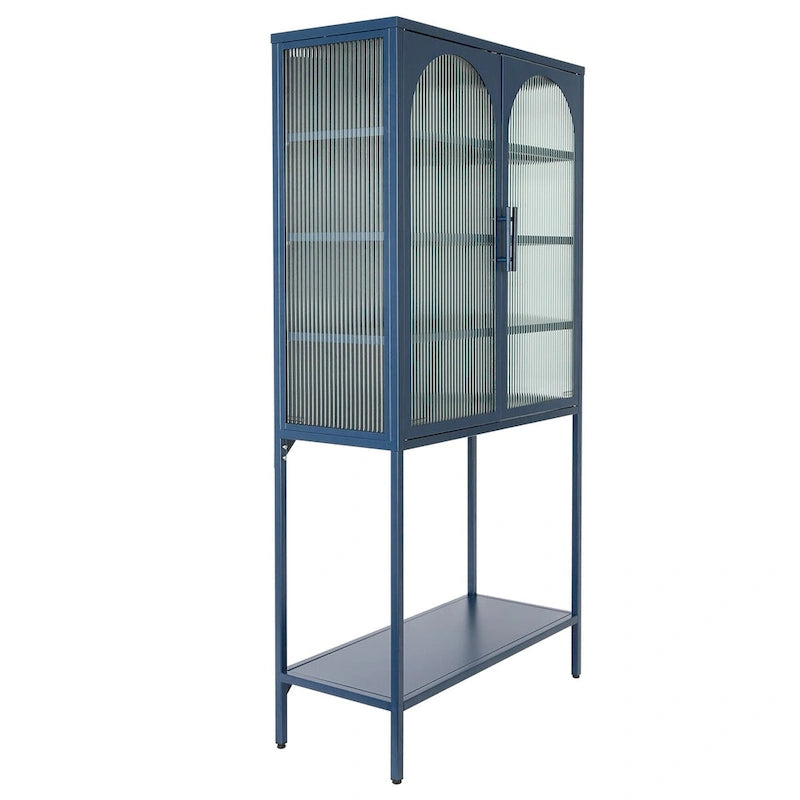 Rangement en verre vers le bas
