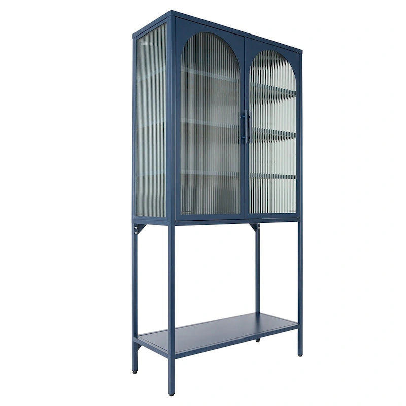 Rangement en verre vers le bas