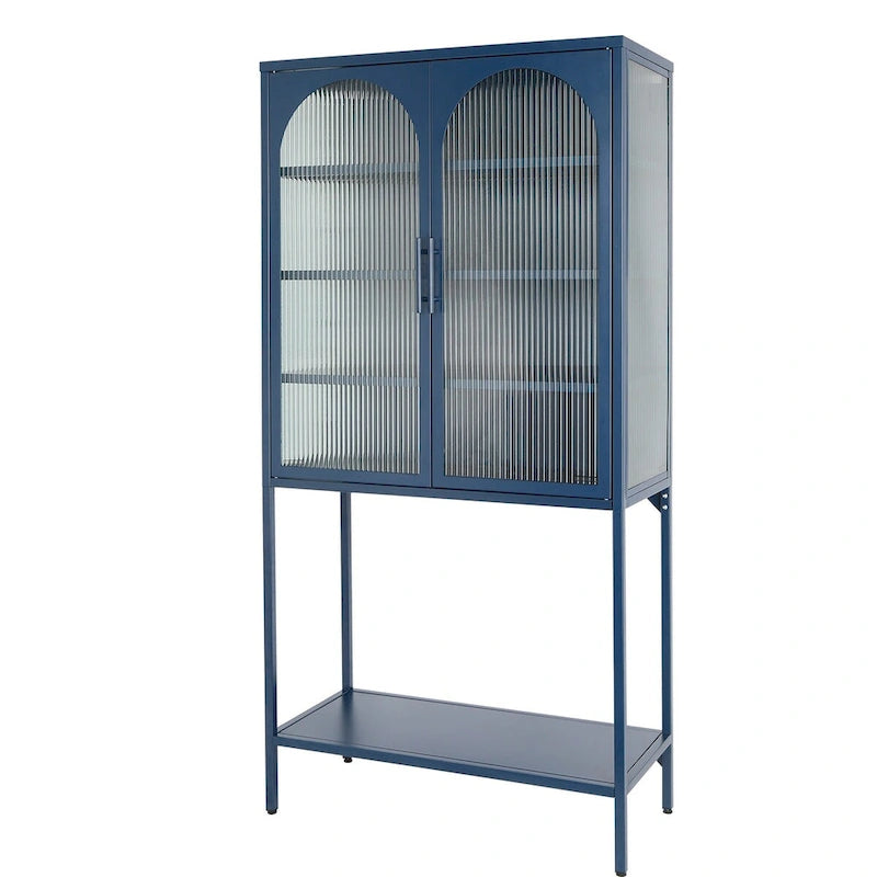Rangement en verre vers le bas