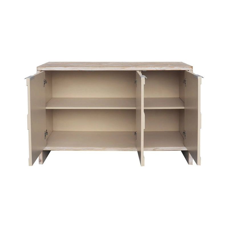 Armoire d'appoint style ferme, meuble en bois, buffet.