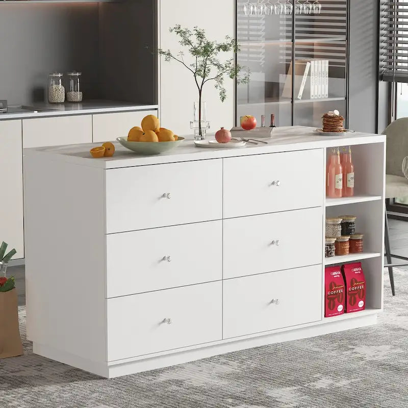 Bahut-buffet Mid-century en bois massif