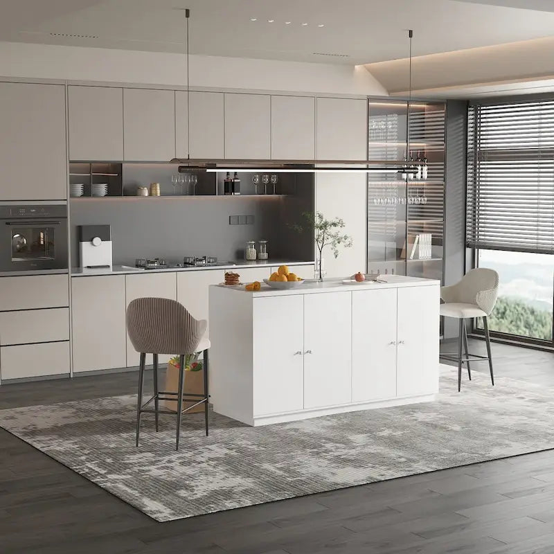 Bahut-buffet Mid-century en bois massif