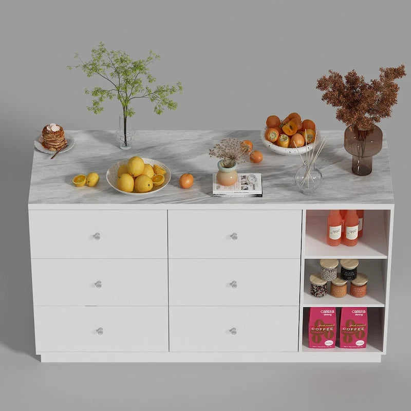 Bahut-buffet Mid-century en bois massif