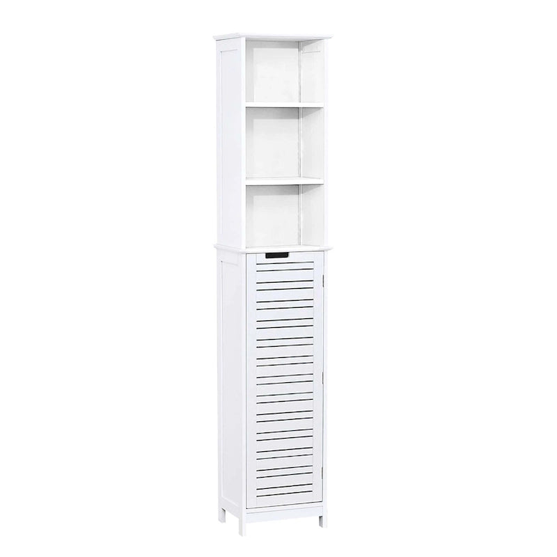 Meuble de rangement haut de salle de bain, colonne de salle de bain étroite – 35,2 cm (L) x 26,4 cm (l) x 172,7 cm (H)