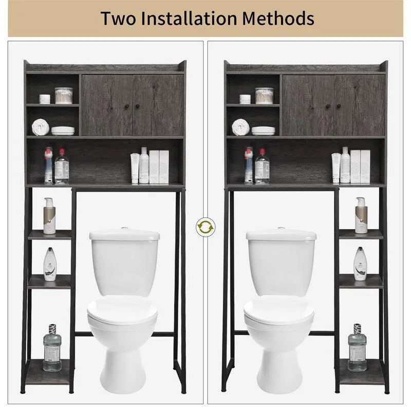 Meuble de rangement pour toilettes - 11,81P x 31,5L x 61,4H